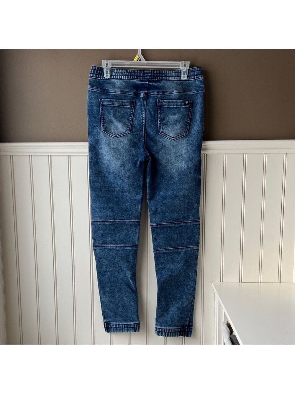 Zoo York Dark Wash Denim Joggers Boys Size 15/16 - Picture 5 of 9